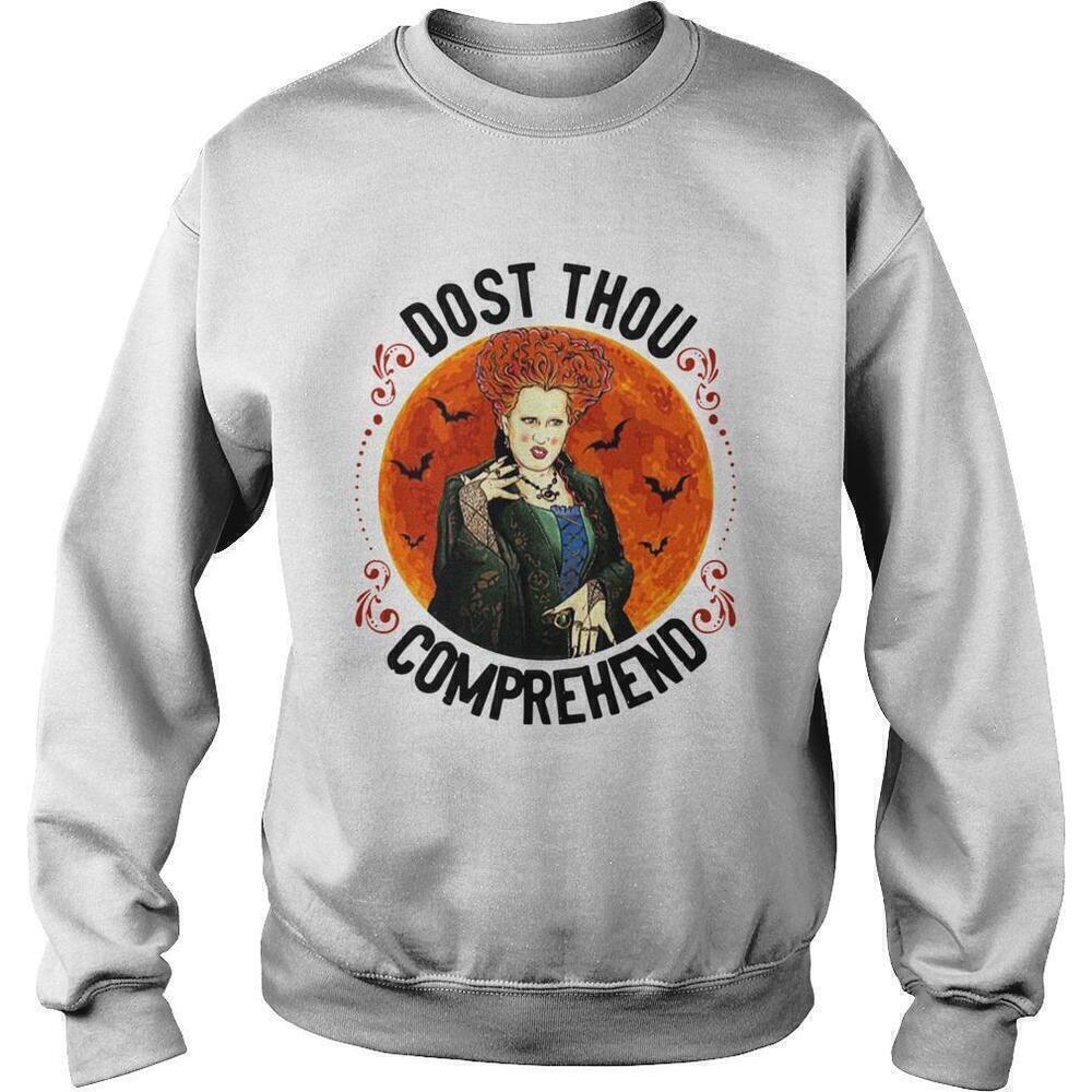 Dost Thou Comprehend Moon Witchy Quote Graphic Sweatshirt
